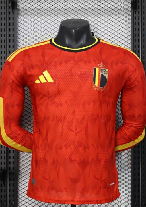 2026 Belgium Home World Cup Kit Long Sleeve Player Version