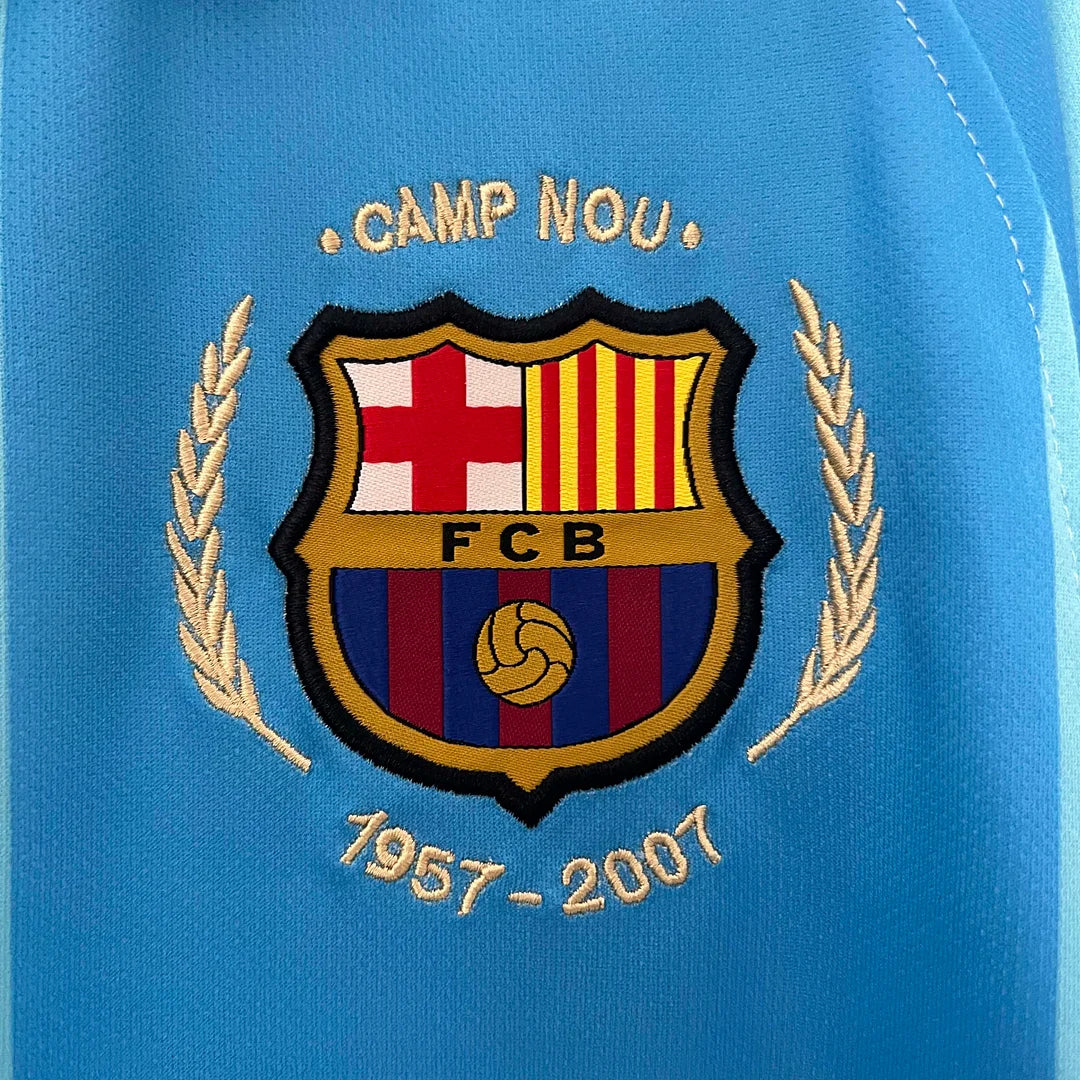 2007-2008 Retro Barcelona Away Jersey - Image 3