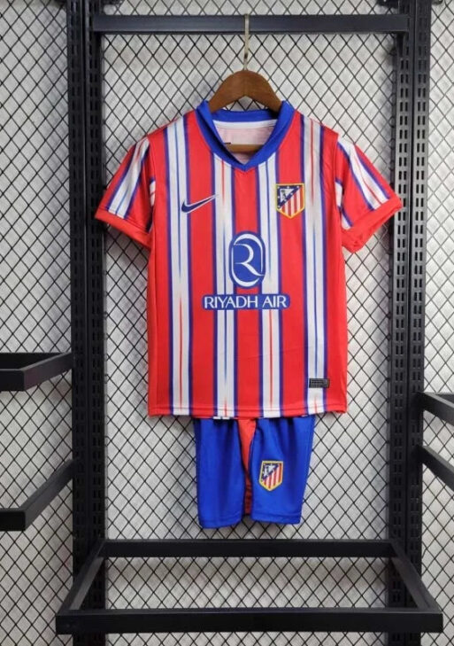 2024-2025 Atletico Madrid Home Kit Kids Size