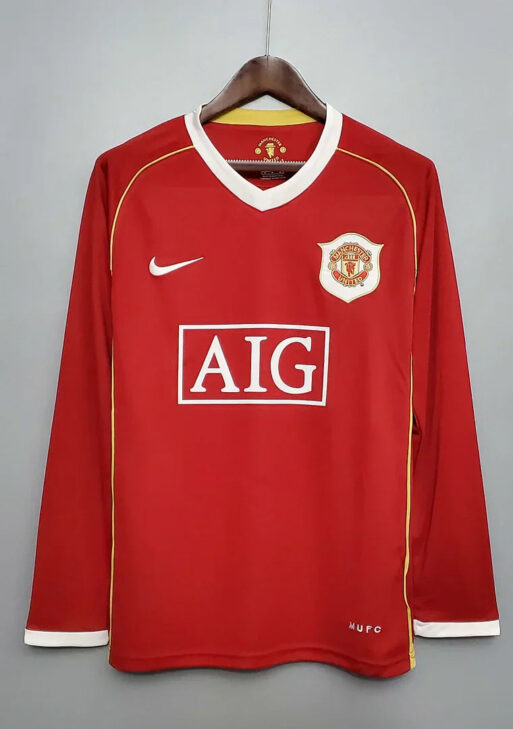 2006/2007 Retro Manchester United Home Long Sleeve