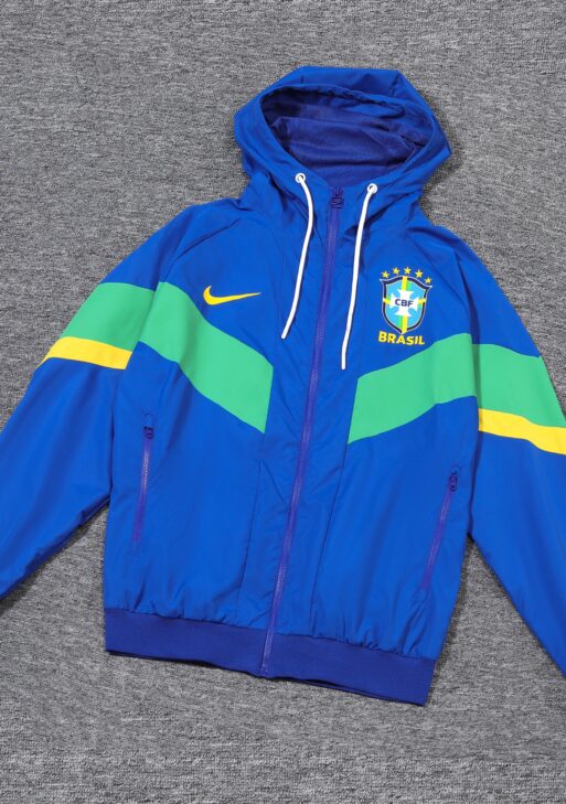 Brazil Blue and Green x Yellow Windbreaker