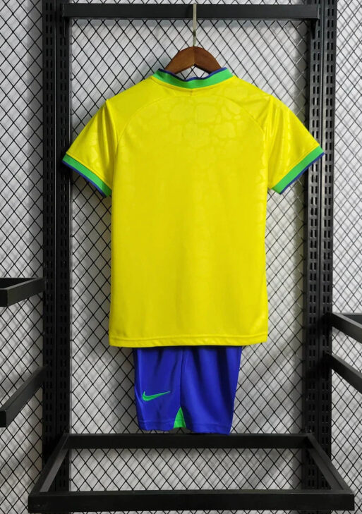 2022 World Cup Brazil Home Jersey Kids Size