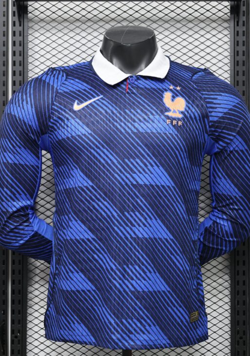 2026 France Home World Cup Kit Long Sleeve Player Version