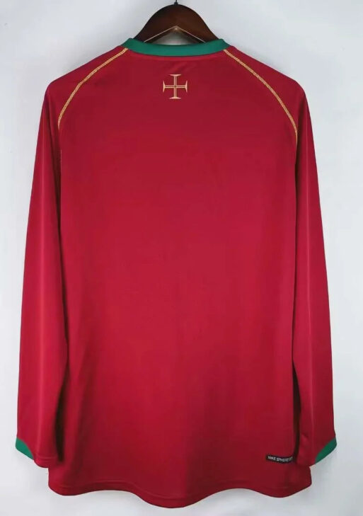2006 Retro Portugal Home Jersey Long Sleeve