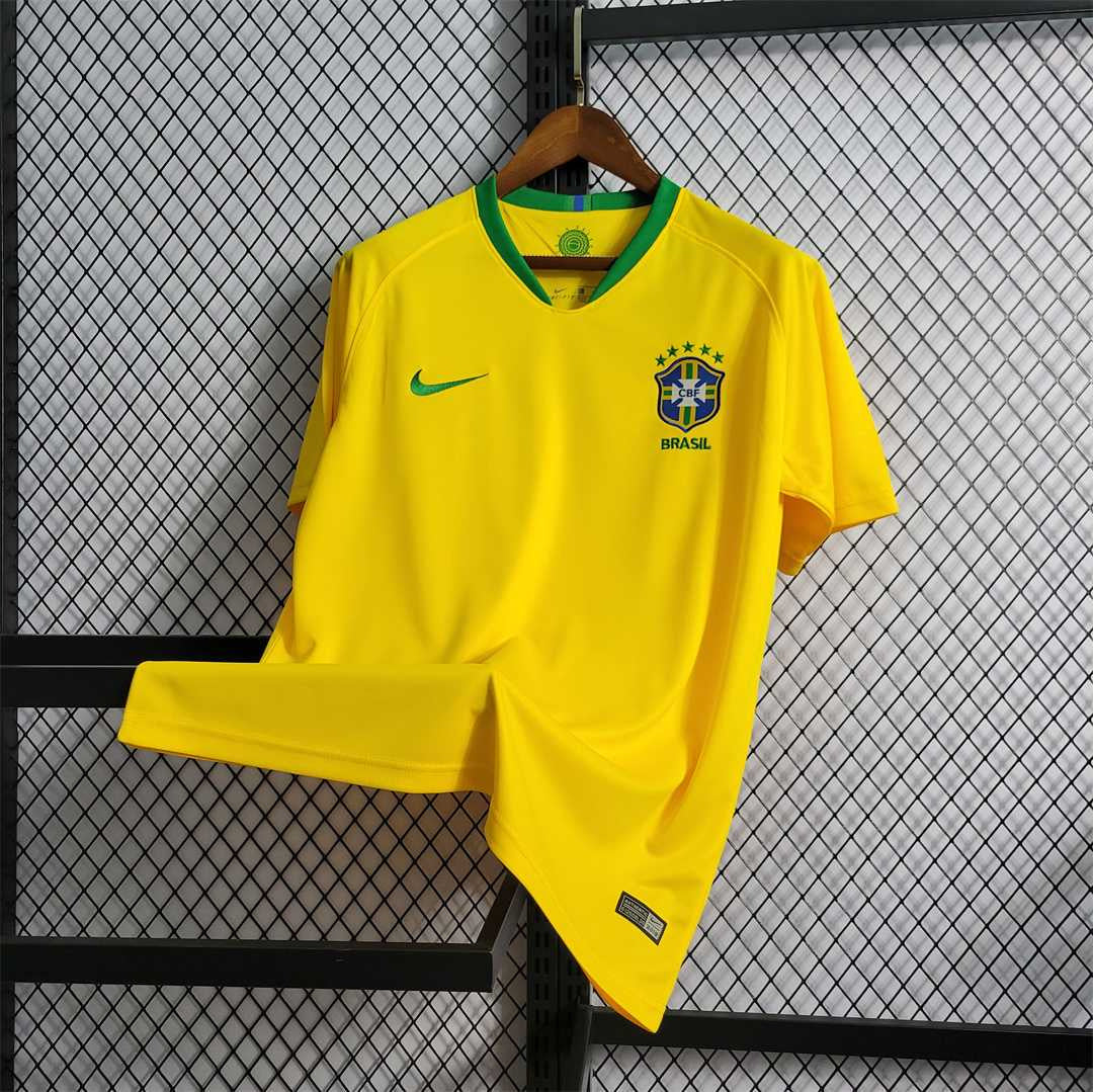 2018 Retro Brazil Home Jersey - Image 2