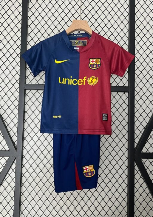 2008/2009 Retro Barcelona Home Jersey Kids Size