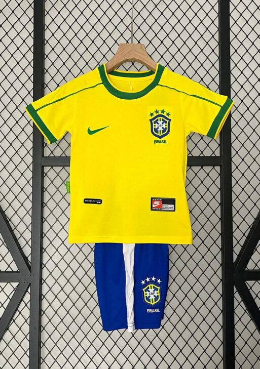 1998 Retro Brazil Home Kids Size
