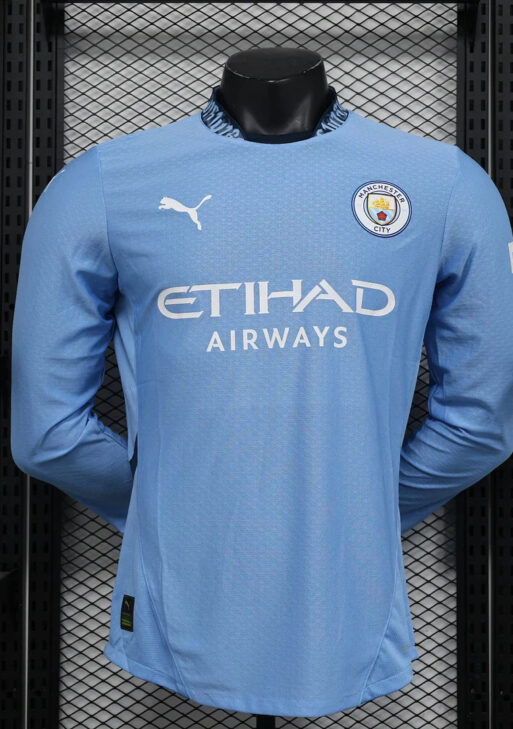 2024/2025 Manchester City Long Sleeve Home Kit